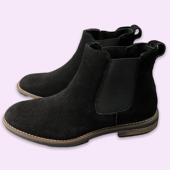 Bruno Marc Other - Bruno Marc Men's Suede Leather Chelsea Ankle Boots, Black, Size 7.5